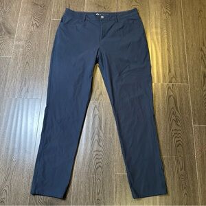 Vuori Meta Pants Navy Blue Athletic Slim Stretch 5 Pocket 4 Way Stretch 34x30